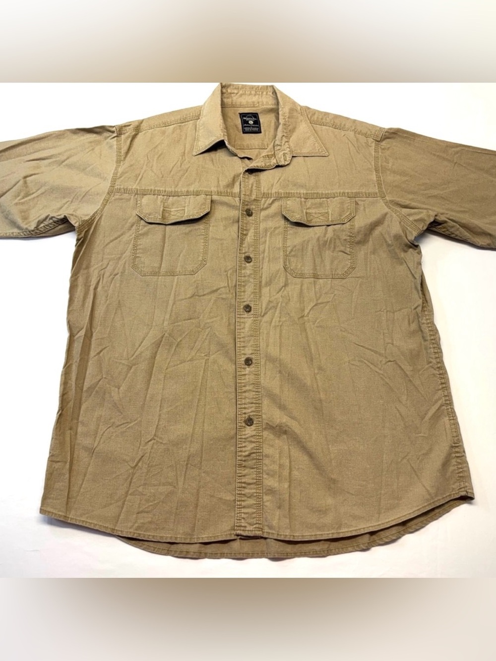 RedHead Men's Short Sleeve Khaki Shirt Size Large EUC